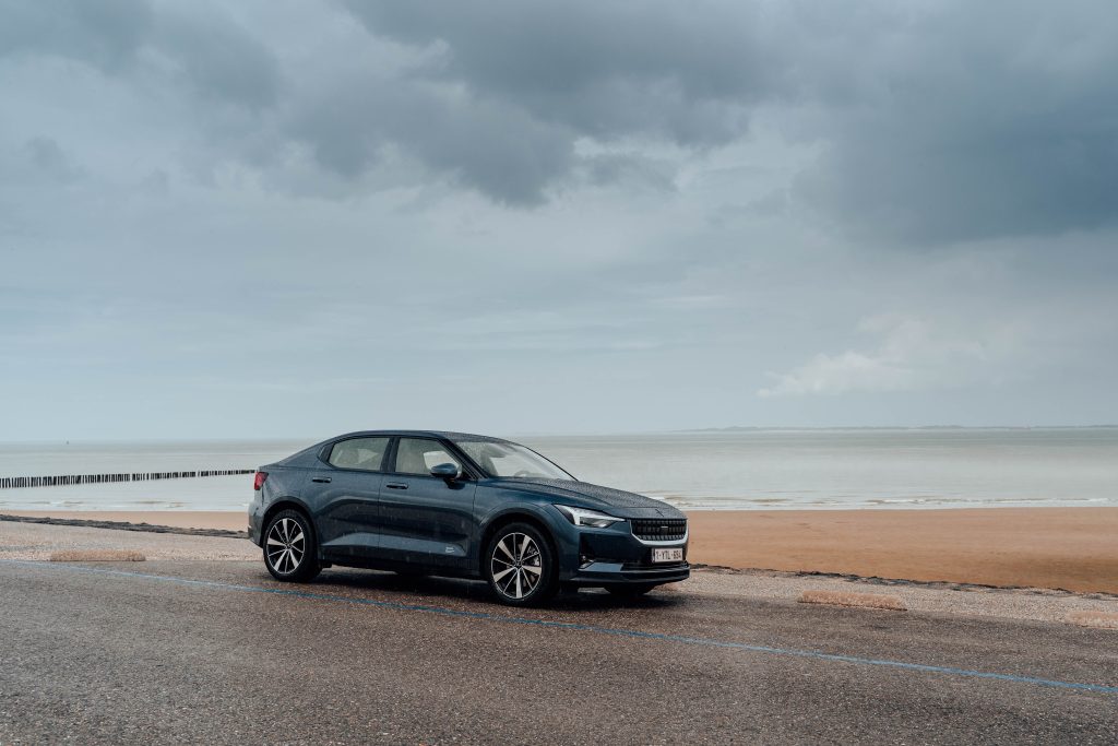 Polestar PS2 - Volvo's alternative for electric Vehicles. The picture is shot by @Kenny.leys while the car was parked next to the coast in Breskens.