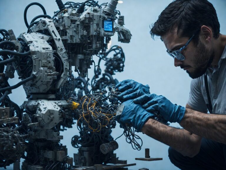 An_engineer_working_on_a_complicated_robot_0
