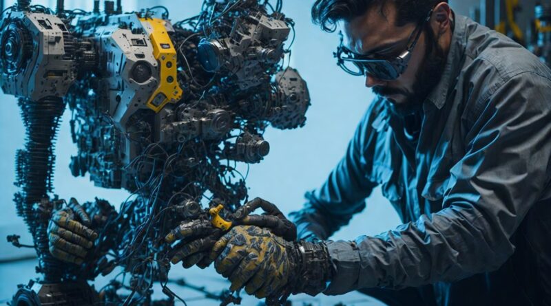 An_engineer_working_on_a_complicated_robot_2